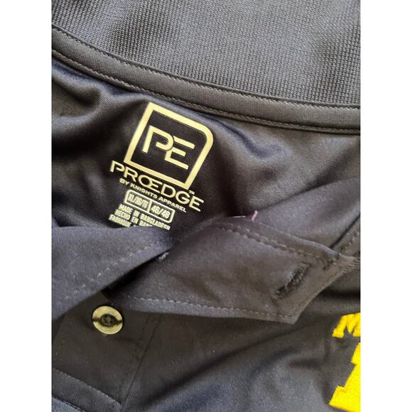Proedge University of Michigan Wolverines performance polo XL NWT yellow blue - Picture 5 of 5